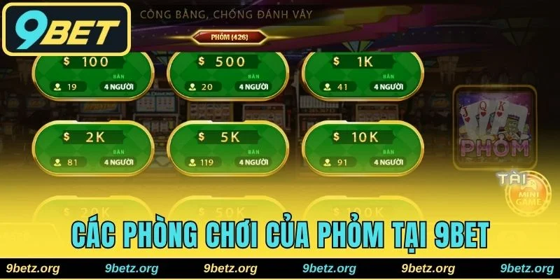 Giới thiệu tổng quan về phòng chơi của Phỏm