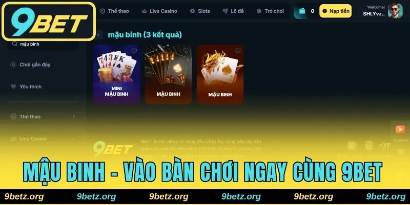 Mậu Binh Online - Vào Bàn Chơi Ngay, Thắng Lớn Cùng 9bet