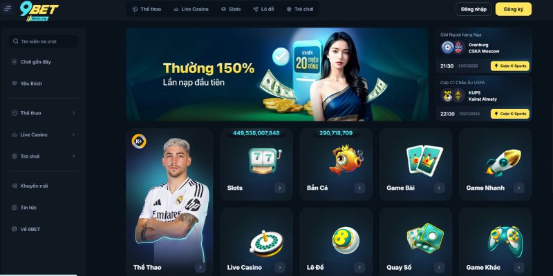 Giới thiệu tổng quan về nhà cái 9bet