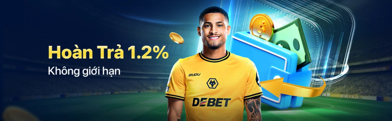 Hoàn trả lên tới 1.2% tại 9bet